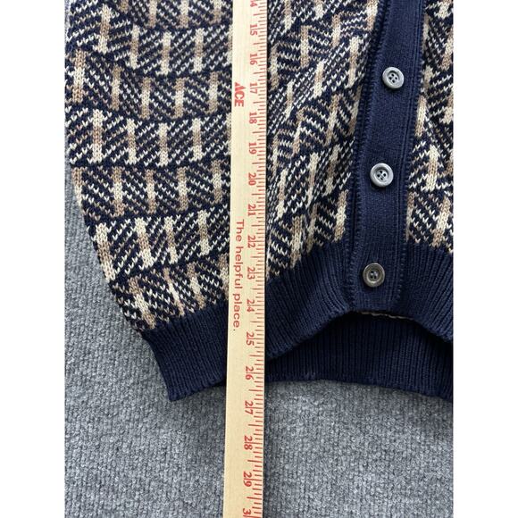 Alan Paine England Sweater Vest Men's EUR 52 UK 44 Brown 100% Cotton Vintage - Picture 3 of 7